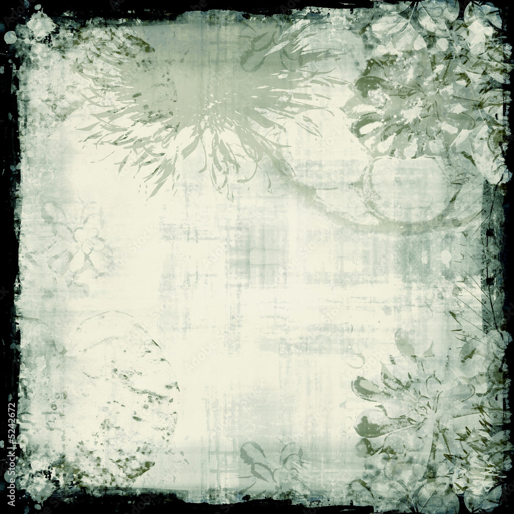 Fototapeta premium grunge floral background
