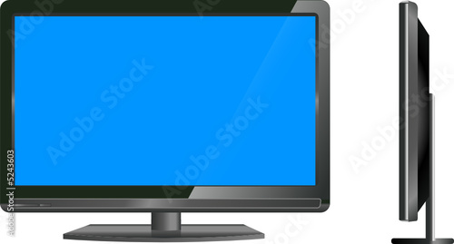 Plasma television with abstract screen