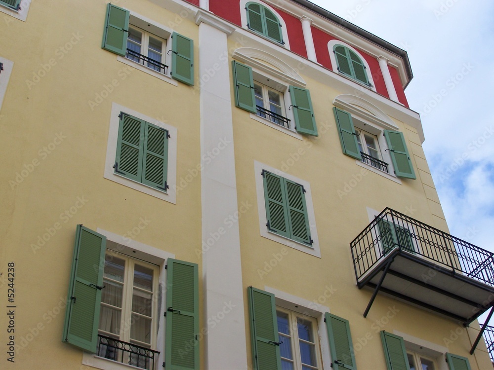 Obraz premium façade couleur