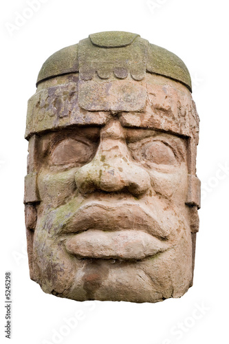 ancient olmec head photo