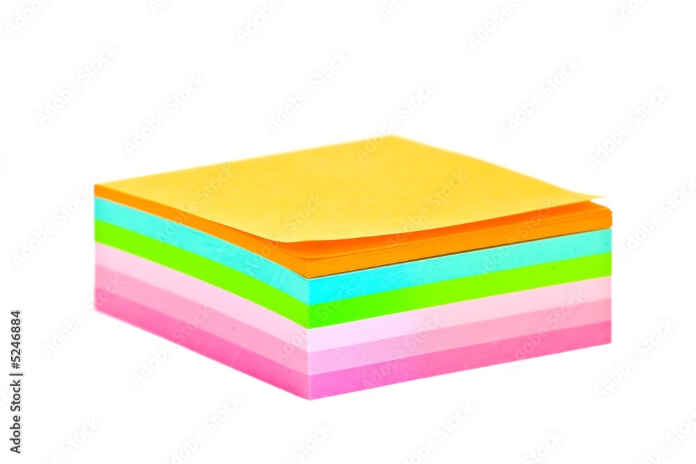 Colored post-it notes Colored post-it notes