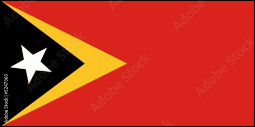 Drapeau du Timor oriental photo