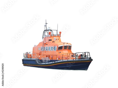 A British Lifeboat Sea Rescue Vessel.