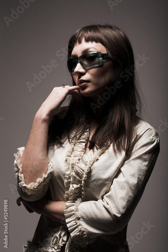Portrait of a woman in sunglasses