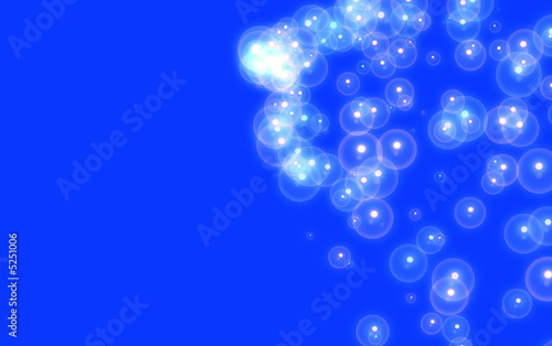 Bubbles on Blue