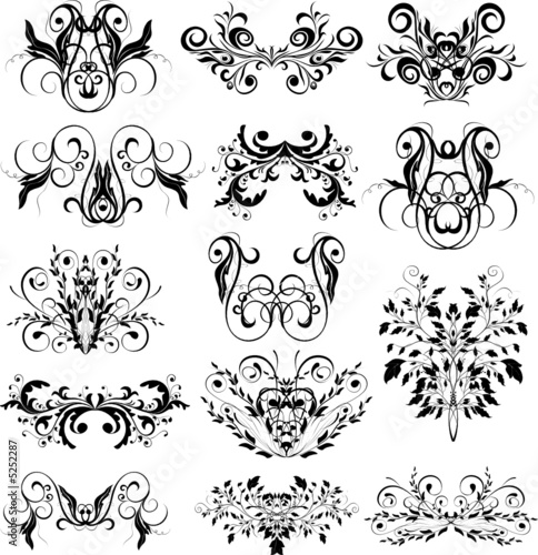 Ornaments. Design elements - vector illustration