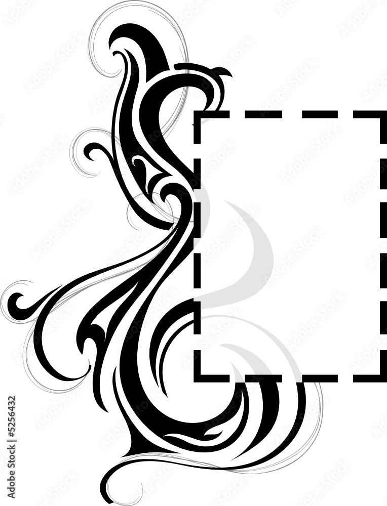 Frame with swirls Frame with swirls