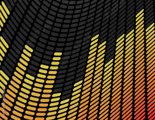 Orange and Yellow Music Equalizer Background