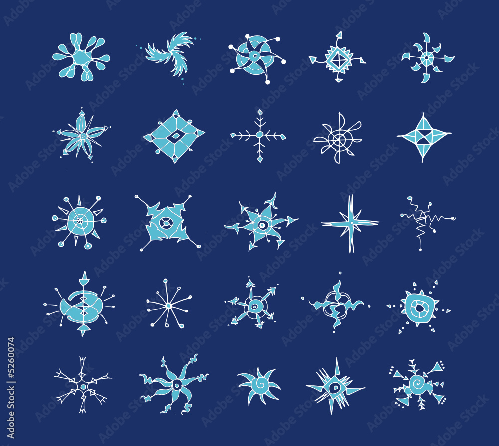 Snowflakes - elements for your design Snowflakes - elements for your design