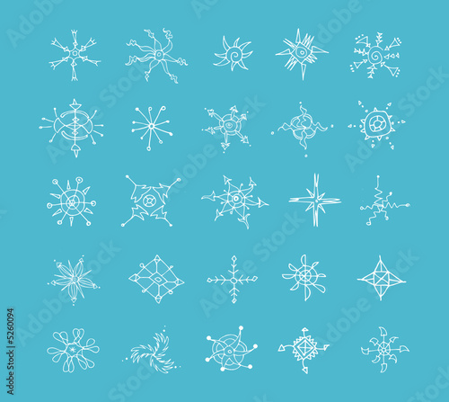 Snowflakes -elements for your design