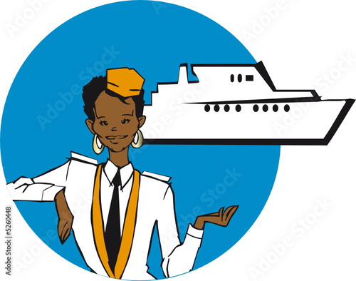 job series - stewardess / clipart