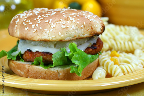 Teriyaki Salmon Burger