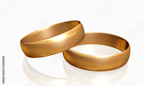 Wedding rings 3D