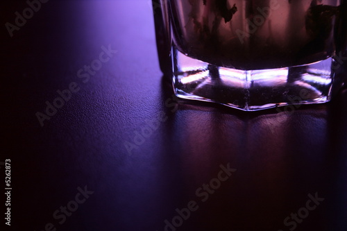 glass with night lights