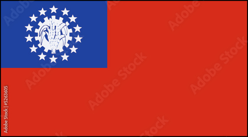 Drapeau de la Birmanie