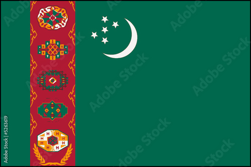 Drapeau du Turkménistan