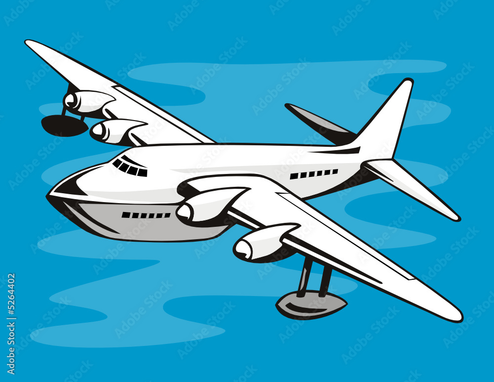 Naklejka premium Flying boat