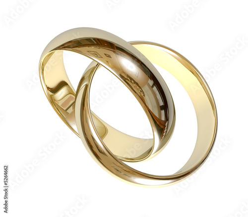 Wedding rings 3D