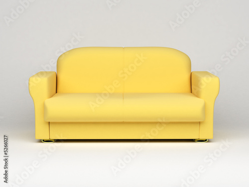 sofa on white background
