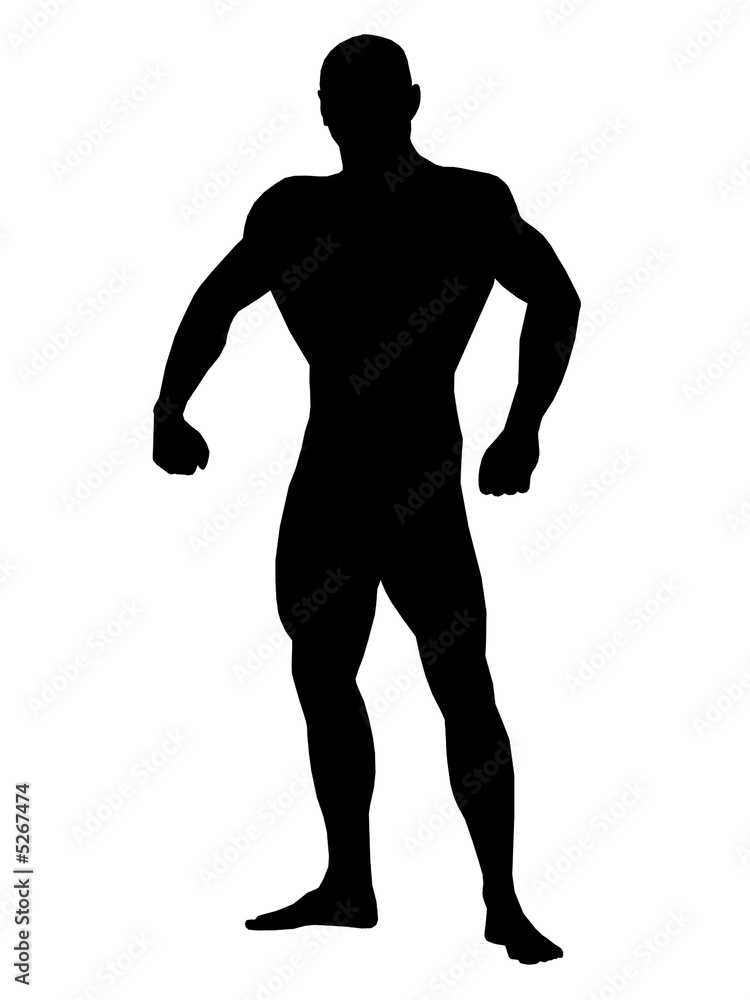 body building silhouette body building silhouette