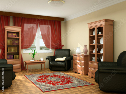 modern interior 3d