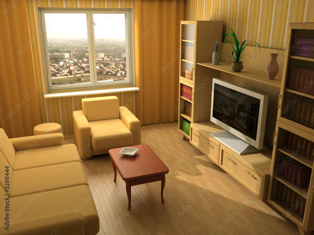 Fototapeta premium modern interior 3d