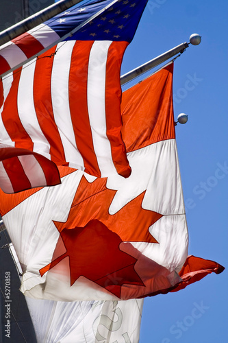 US & Canada flags