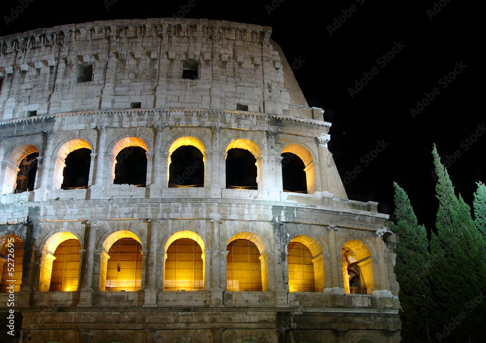 Fototapeta premium Colosseo at night, Roma