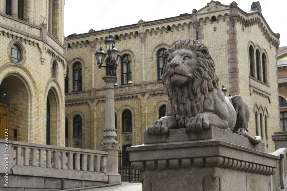 Oslo. Sculpture of Lion