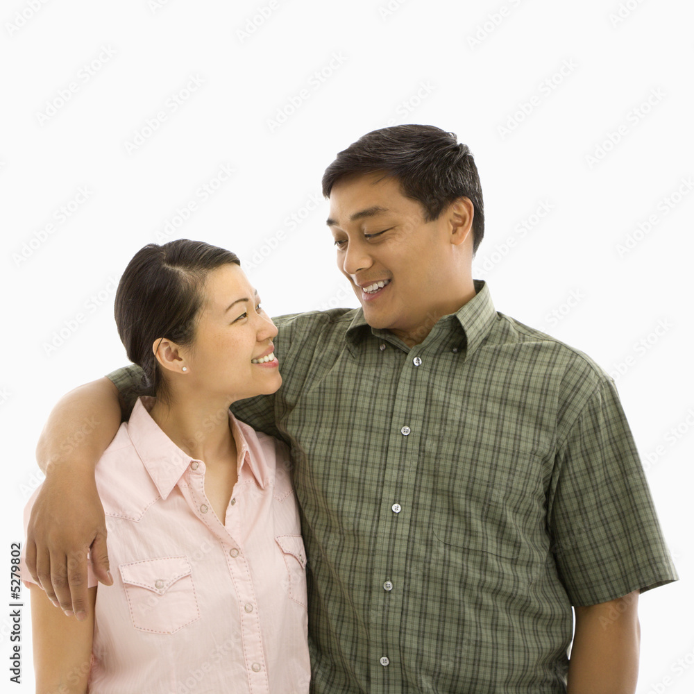 Mid adult Asian couple. Mid adult Asian couple.