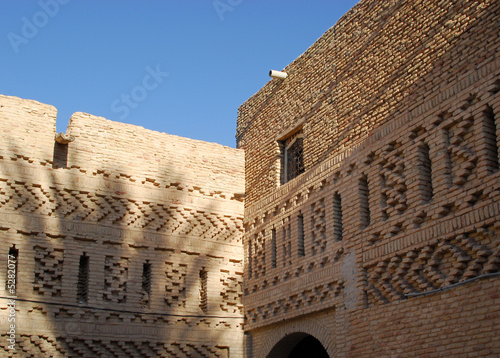 Tableau sur toile Architecture de la médina de Tozeur en Tunisie