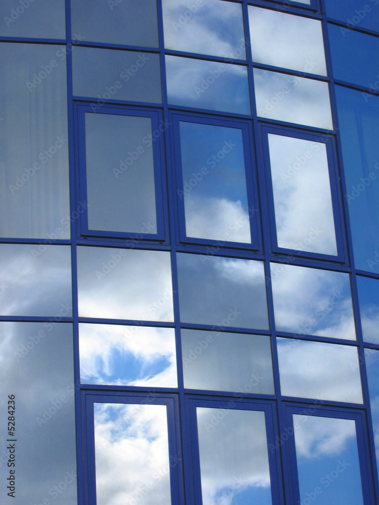 Window mirroring sky Window mirroring sky