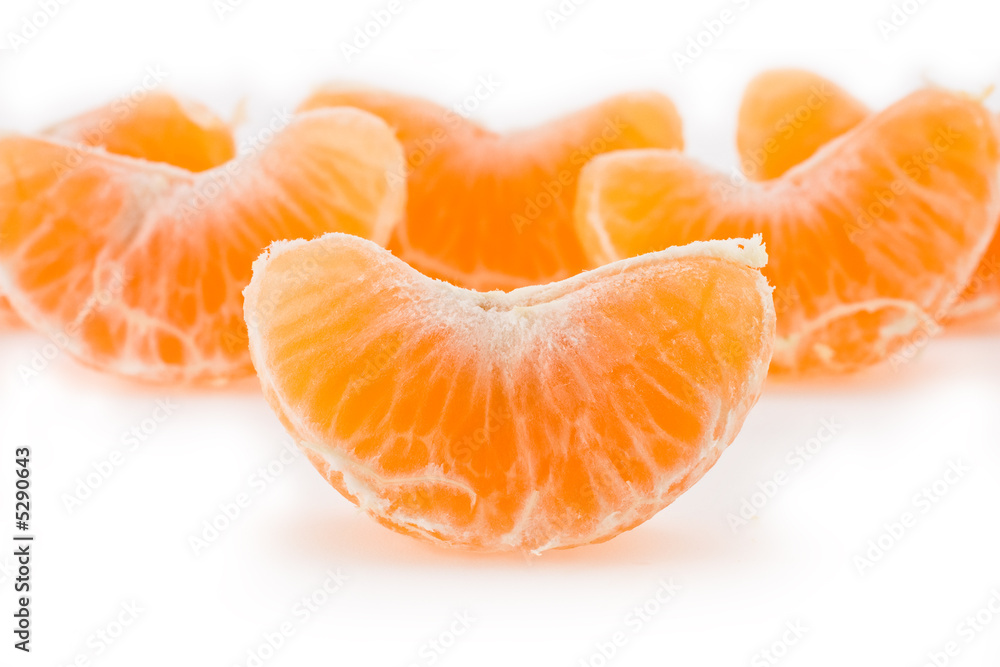 Slices of a tangerine Slices of a tangerine