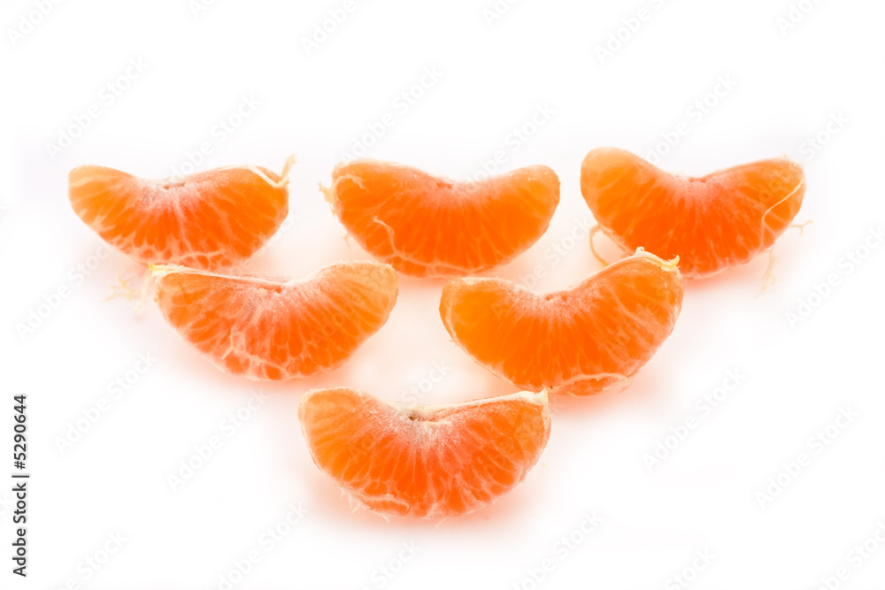 Slices of a tangerine Slices of a tangerine