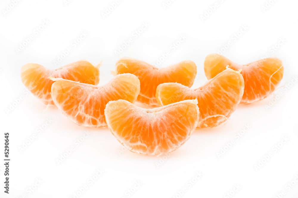 Slices of a tangerine