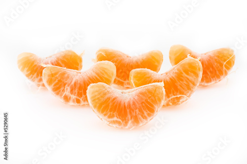 Slices of a tangerine