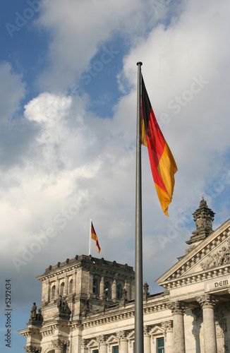 German flag at Reichstag