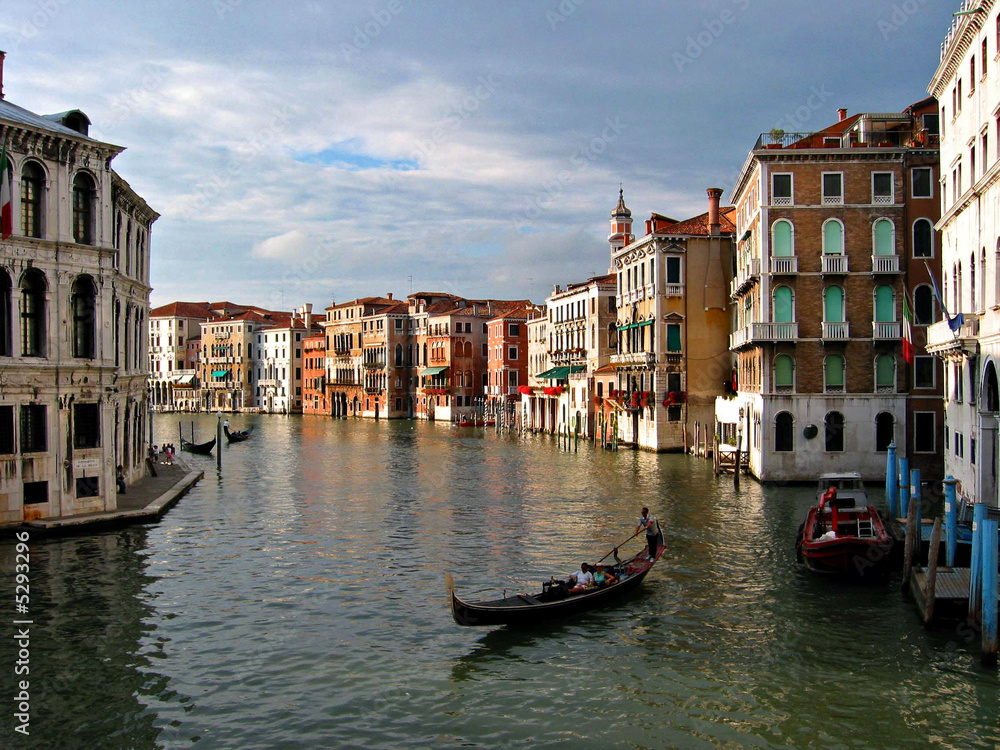 Venice Italy Gondola Scene