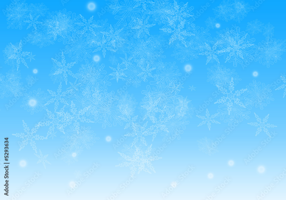 Fond Flocons de Neige Noël - Christmas Snowflakes