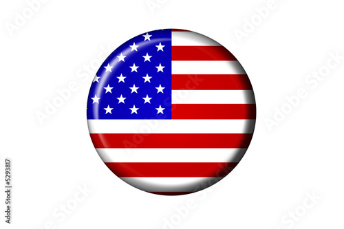 USA Flaggen Knopf