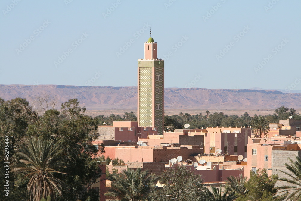 Roofs of Erfoud in Morocco