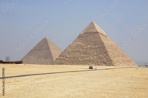 Egypt - Giza pyramid of  khafre and khufu