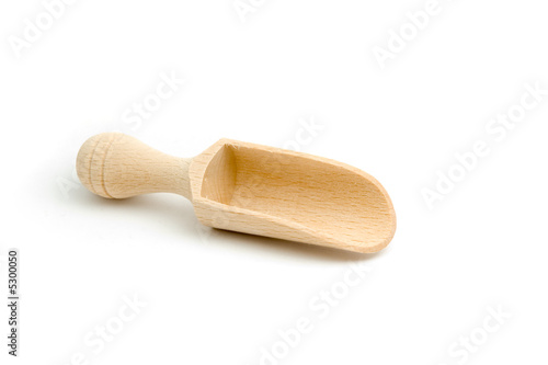 Empty wooden spoon