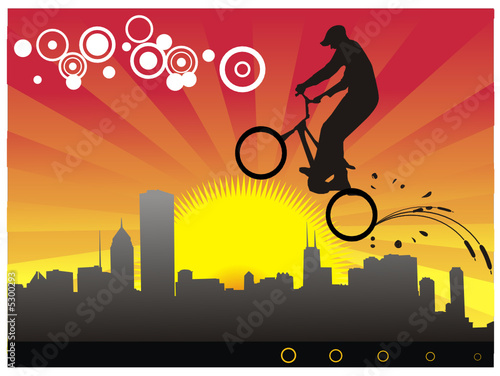 deportes extremos cicla en vector