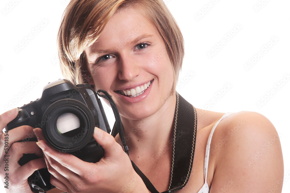 Fototapeta premium Jeune femme photographe 5