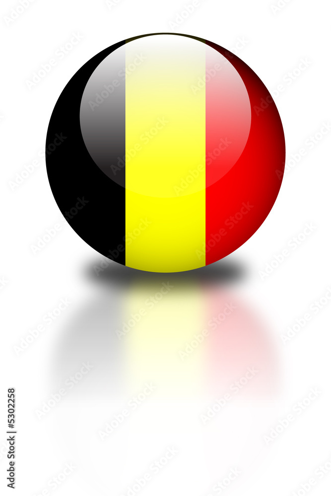 Fototapeta premium Aqua Flag- Belgique