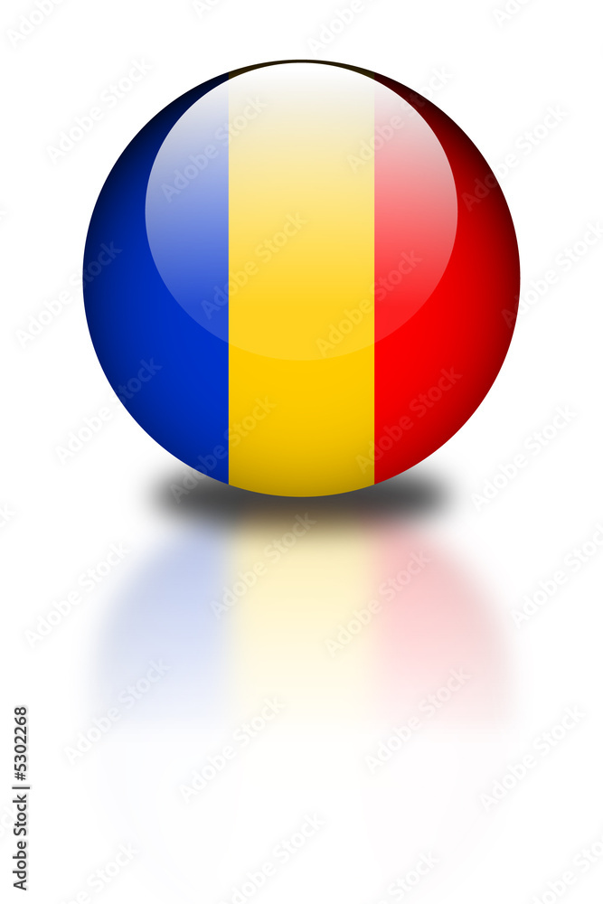 Fototapeta premium Aqua Flag - Roumanie