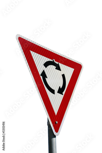 isolated roundabout sign Free Download isolated roundabout sign - GFXLoad