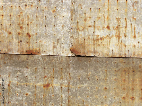 Textura en puerta de metal
