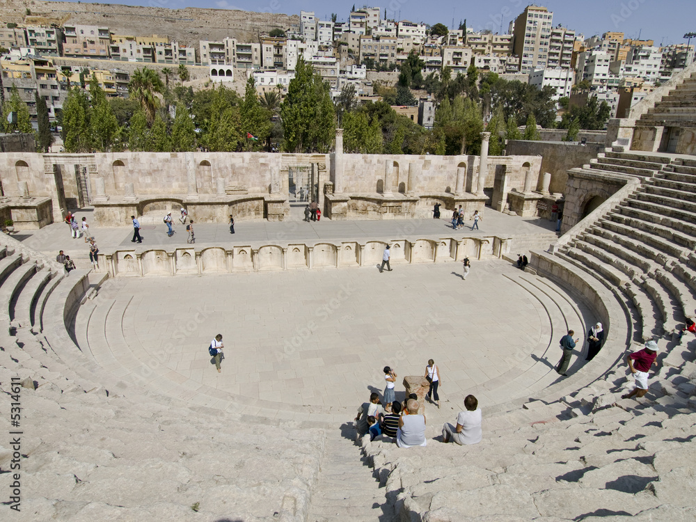 Roman amphitheater in Amman, Jordan